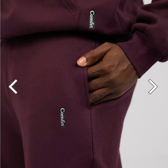 Comfrt Maroon Jogger Sweatpants in The Standard style - Picture 2 of 10